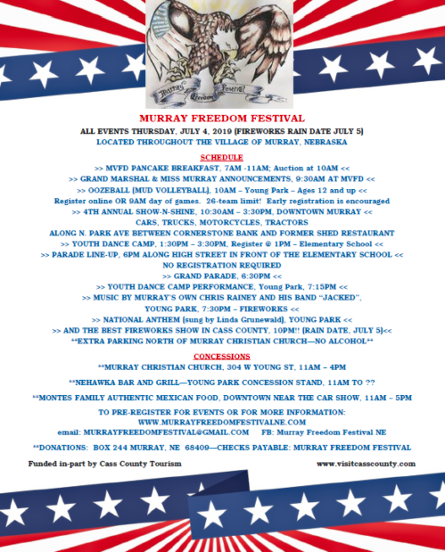 2019 06 19 MFF SCHEDULE of EVENTS