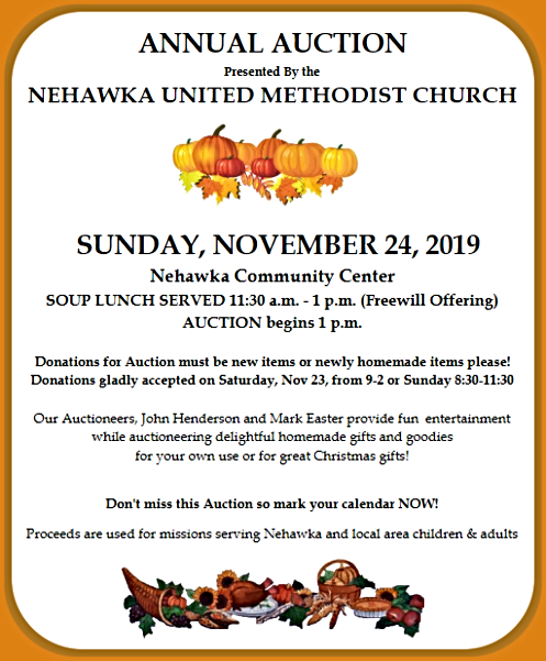 2019 11 20 NEH NMC Annual Auction