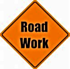 road work sign