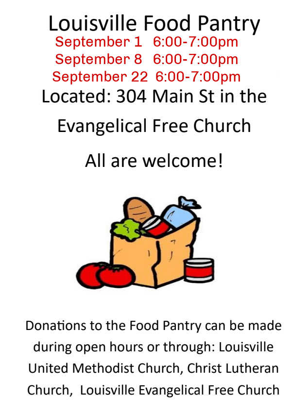 LV food pantry Sept hours