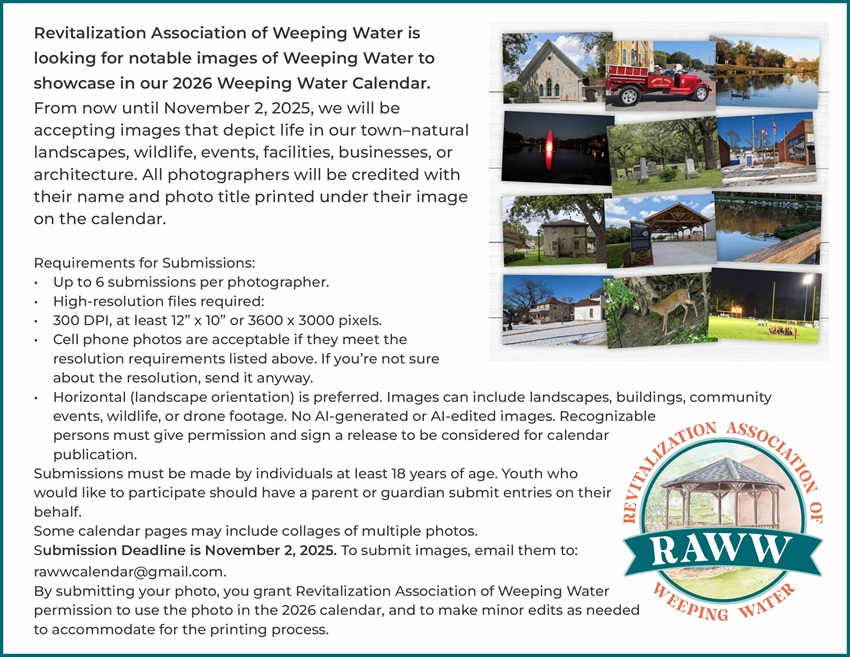 RAWW CALENDAR PHOTOS 2026