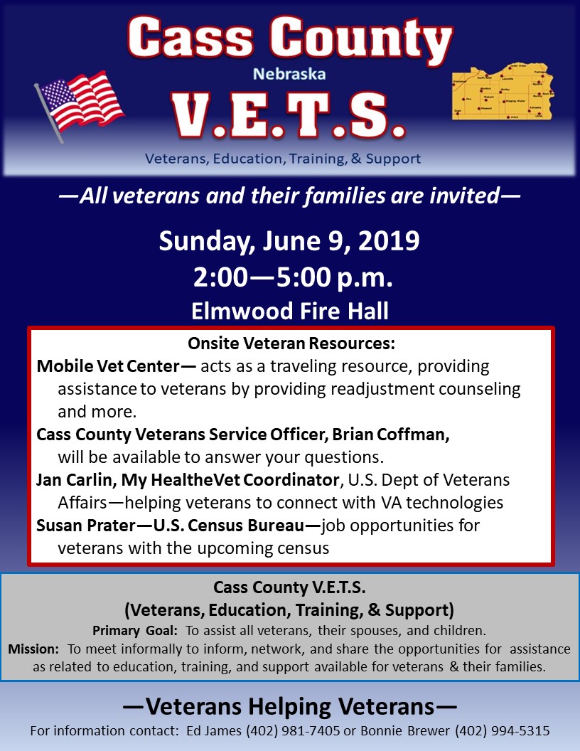 Cass County VETS 2019 Flyer