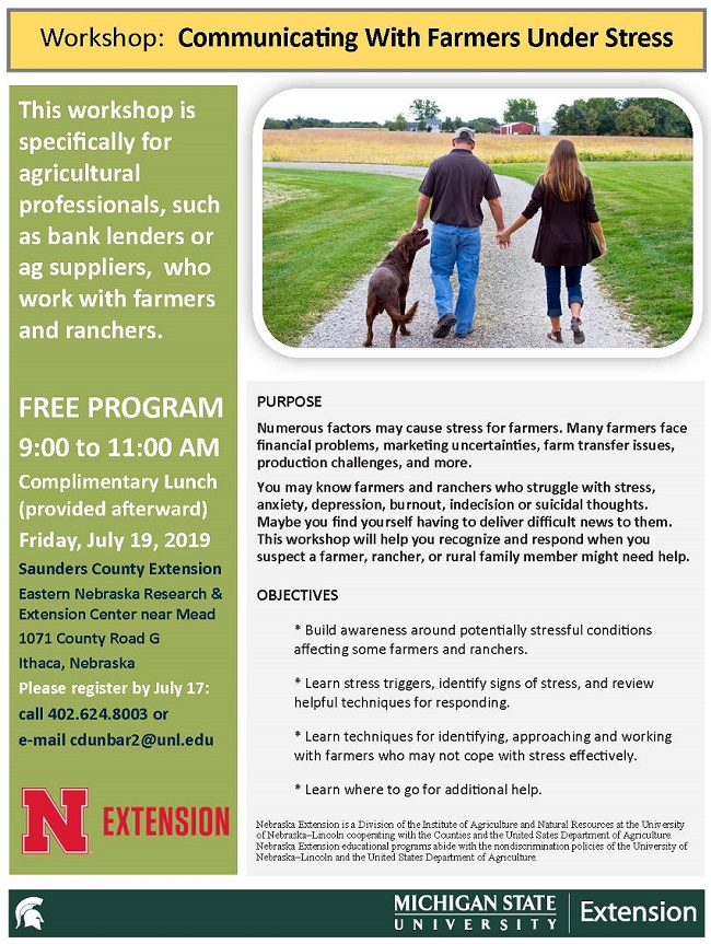 Communicating with Farmers Under Stress