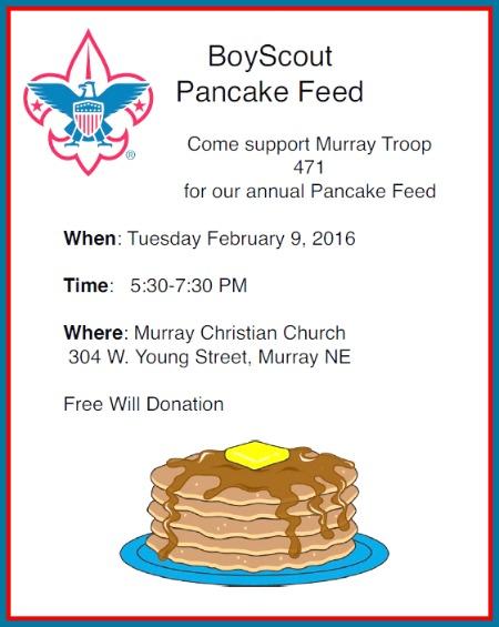 2016 01 27 Scouts pancake feed