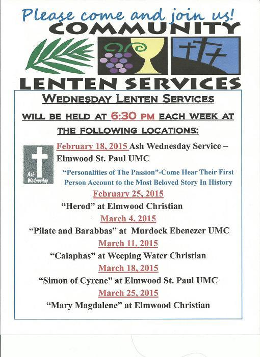 Lenten Services
